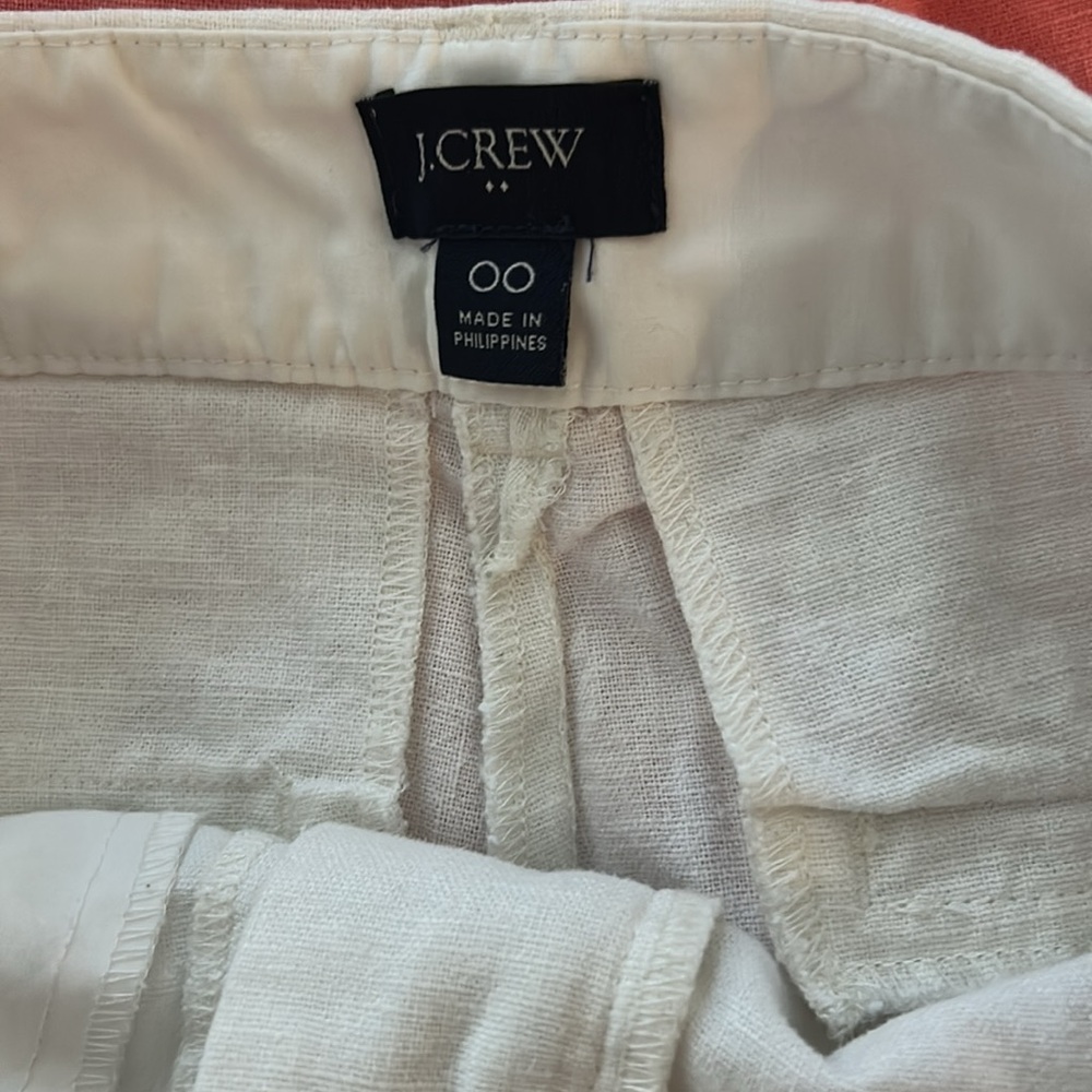 J. Crew Scalloped Shorts - White, Peach, Black, chambray blue - Picture 4 of 16